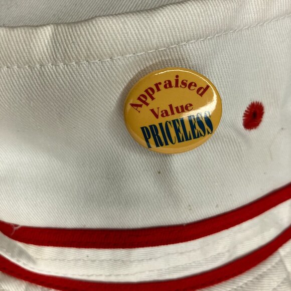 Vintage 90's Antique Person Bucket Hat Old Man Retired Novelty - Picture 5 of 11